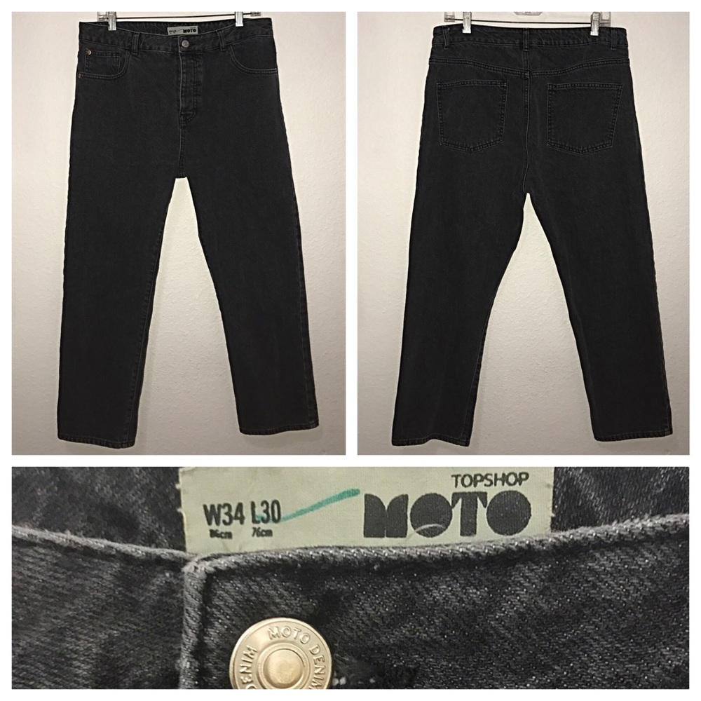 Topshop Moto Faded Slouchy Mom Ankle Jeans - Picture 3 of 3